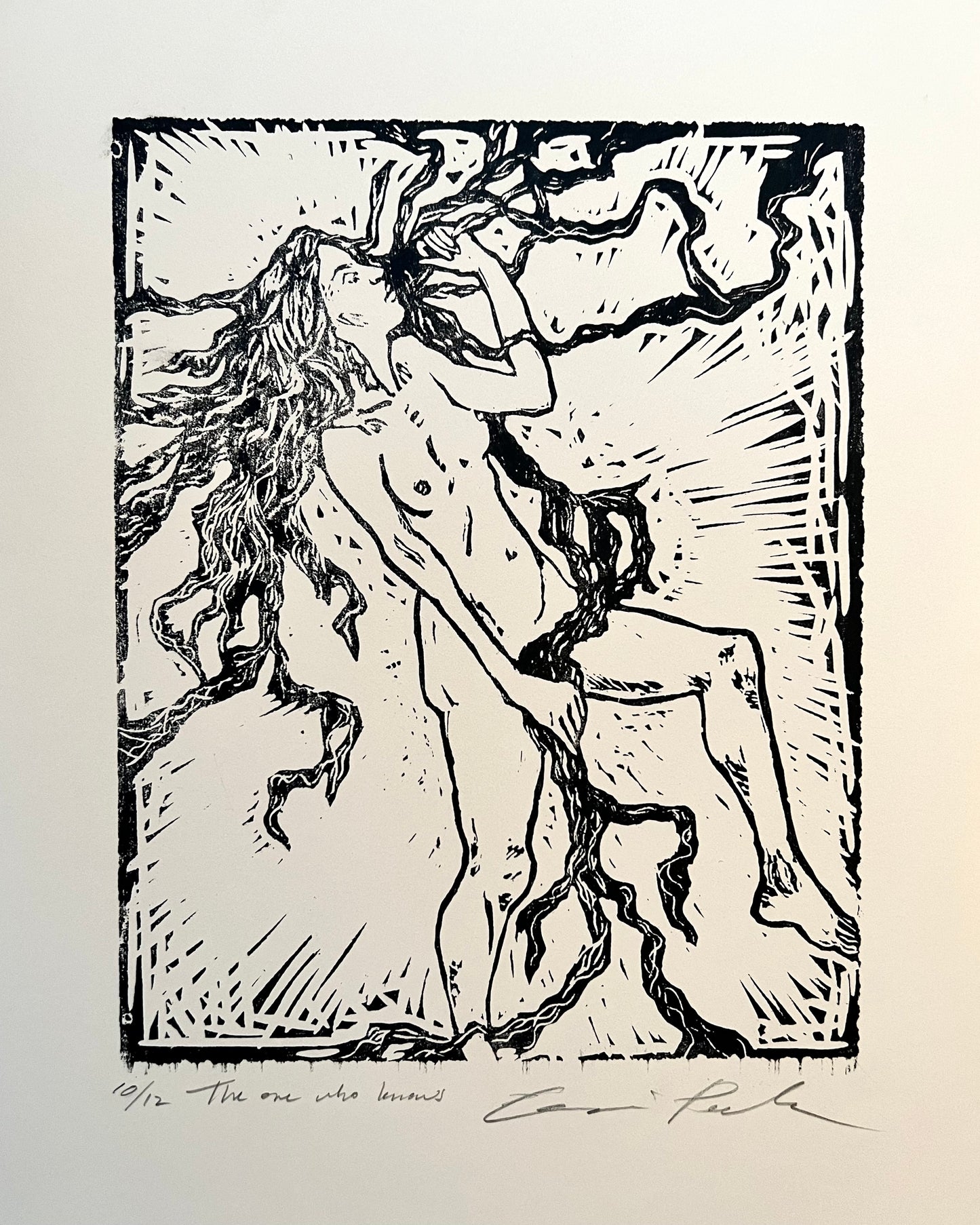 LINOCUT PRINTS ~ The one who knows