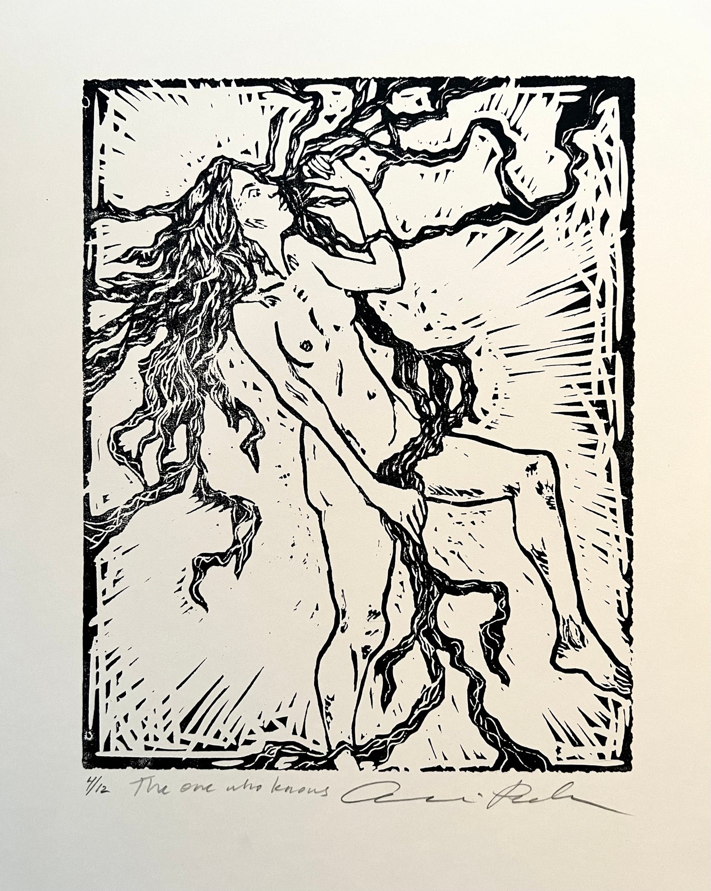 LINOCUT PRINTS ~ The one who knows