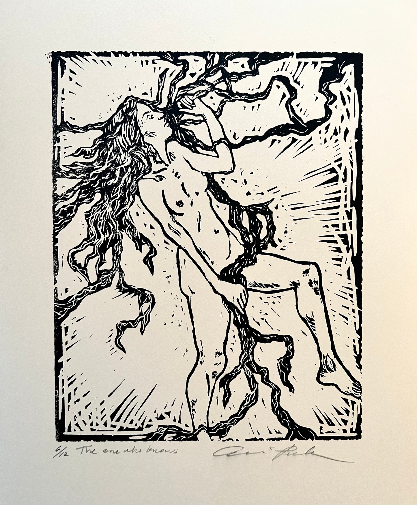 LINOCUT PRINTS ~ The one who knows