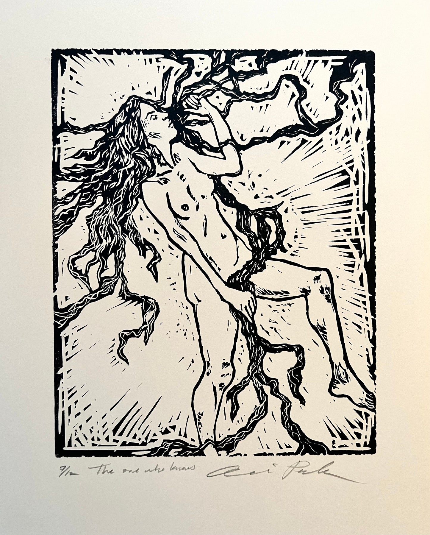 LINOCUT PRINTS ~ The one who knows