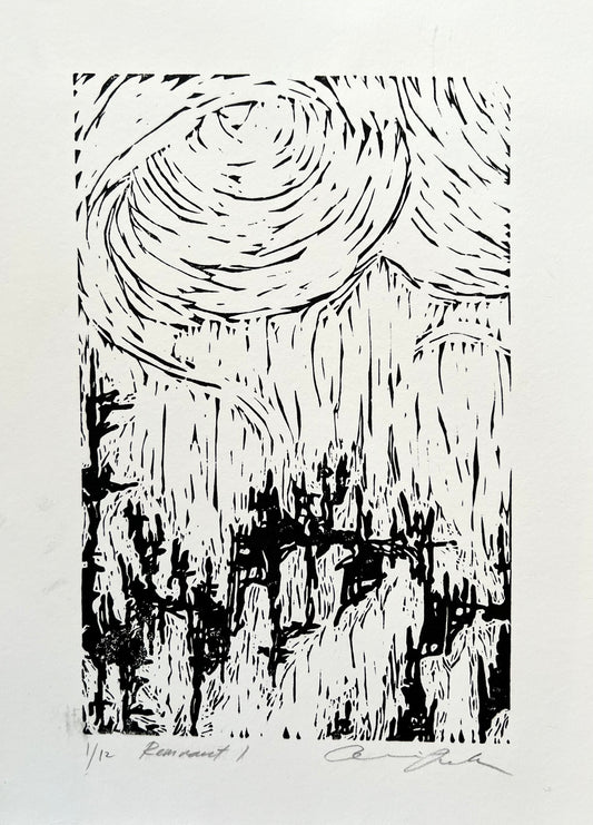 LINOCUT PRINTS ~ Remnant 1-3