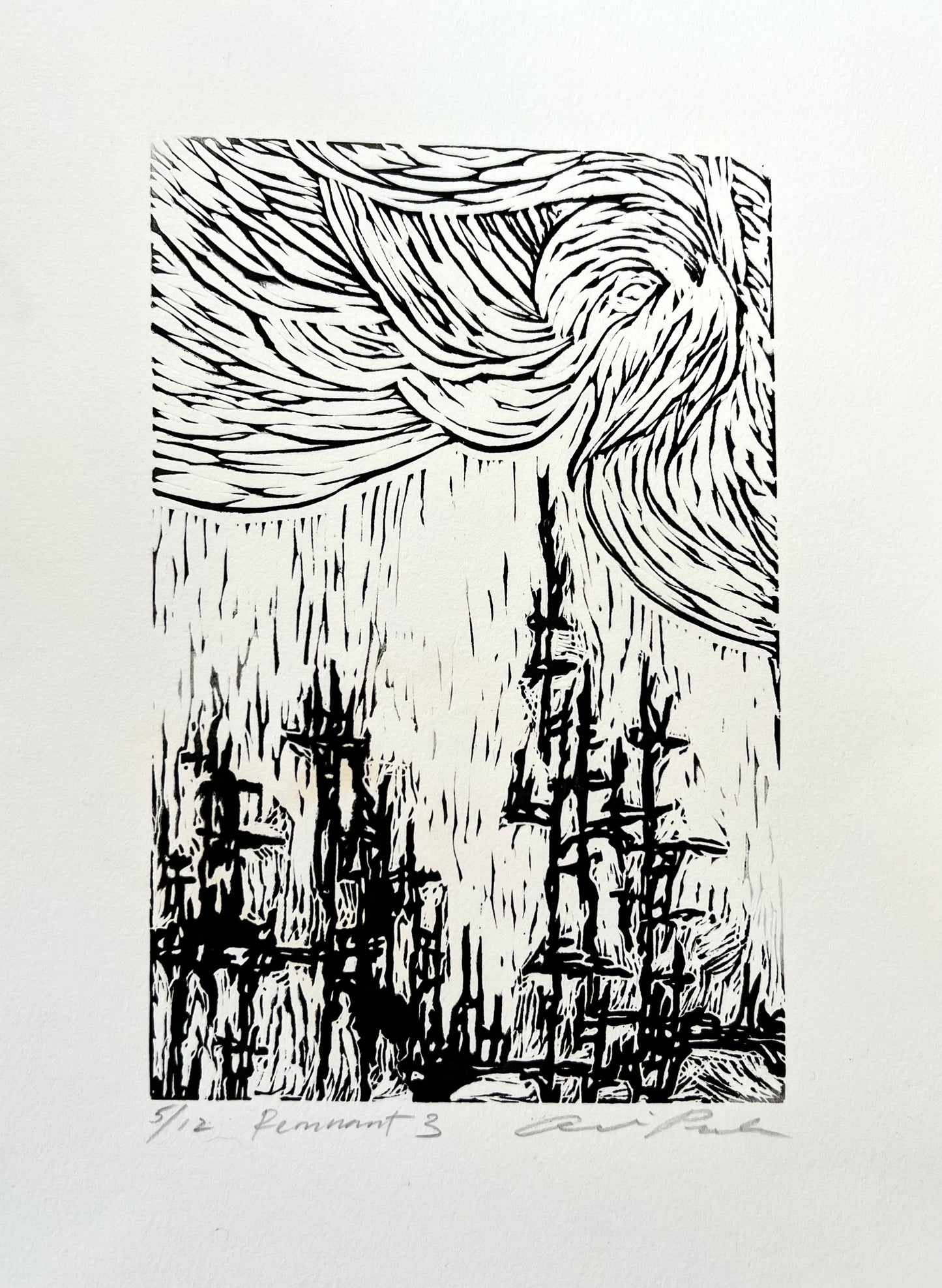 LINOCUT PRINTS ~ Remnant 1-3