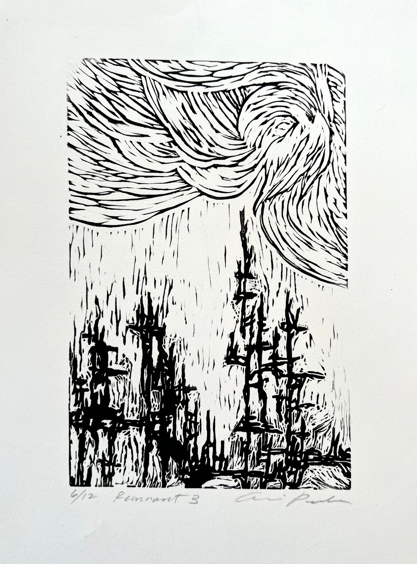 LINOCUT PRINTS ~ Remnant 1-3